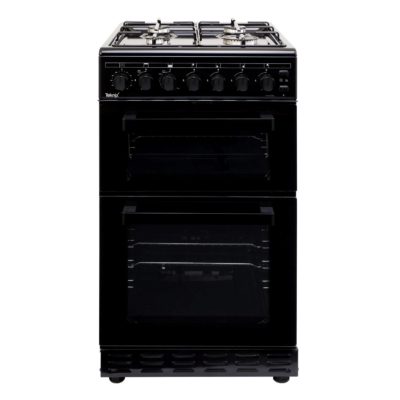 Teknix TKGF50TBL Twin Cavity 50cm Gas Cooker in Black